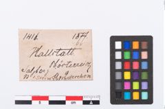Etikett zu Schleifstein (NHMW-PRAE-001416)